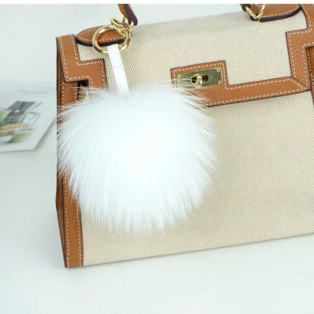 Pom Pom Faux Fur Key Chain